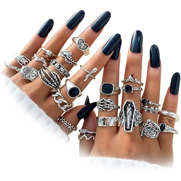 Amazon | LIRUNQIN グランジゴスネックレス14点セット Y2k グランジ