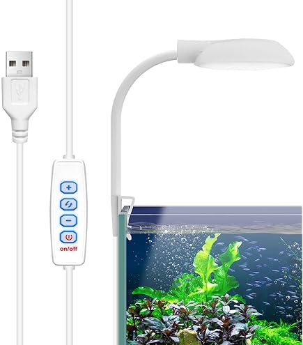 Amazon | 水槽 ライト 小型 USB クリップライト 5W / 4色 / 3つ