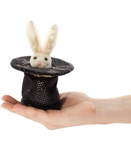 Amazon.co.jp: シルクハットウサギ ハンドパペット : おもちゃ