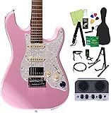 MOOER GTRS S801 エレキギター初心者14点セット 【Bluetooth搭載ミニアンプ付き】 Pink ムーア