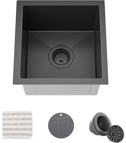 Bar & Prep Sinks Houzer W-130 SAND-C Quartztone Granite