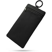 Amazon.co.jp: カラビナ付き 防水縦長ミニポーチ 18.5 x 10cm メンズ