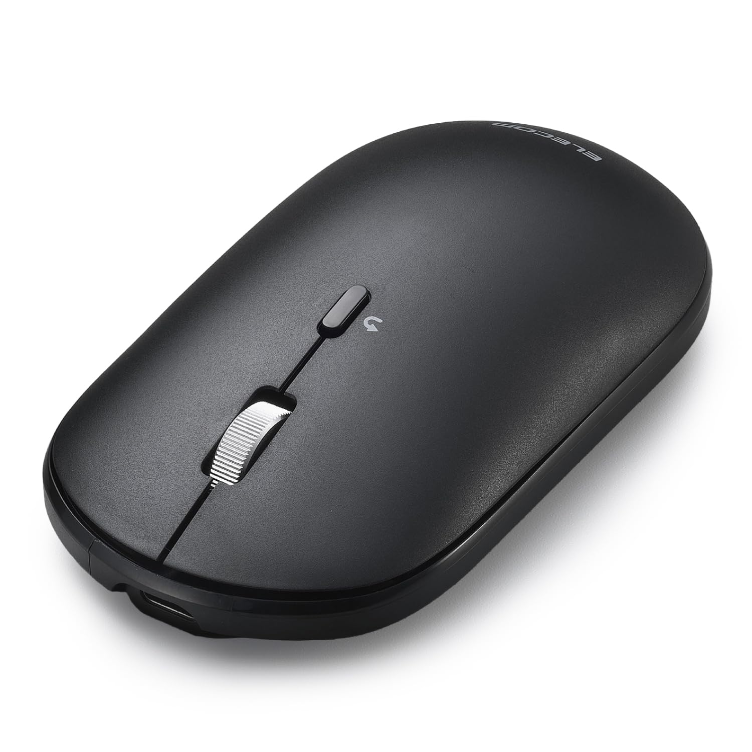 エレコム ワイヤレスマウス 静音 Slint Bluetooth 無線2.4GHz 3台マルチペアリング 薄型 軽量 充電式 Mサイズ ブラック M-TM25MBMSABK