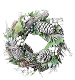 彩か SAIKA  クリスマスリース M   玄関飾り CGX-260M Big Pinecone&Blue Berry M