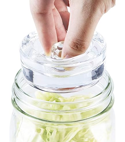 Masontops Pickle Pebble - Set Di Pesi In Vetro Per Fermentazione Per Barattoli Mason Bocca Larga - 5
