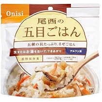 Amazon | 尾西食品（Onisi Foods） レトルト アルファ米 尾西の五目