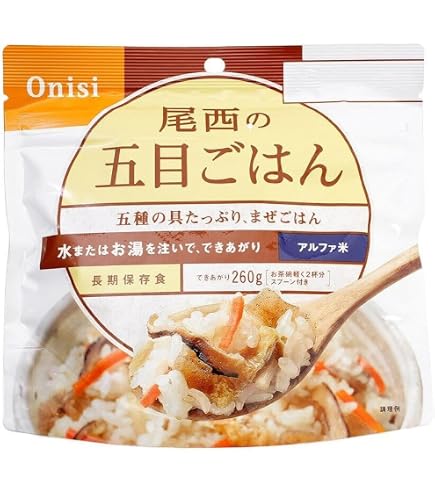Amazon.co.jp: 尾西食品 アルファ米 尾西のたけのこごはん 100g ×50個