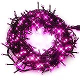 iimono117　LED イルミネーション 300球 コントローラー付き / 連結可能 防水型 X'mas (ピンク)