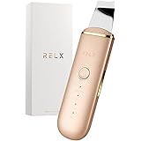 【上級認定エステティシャン監修】 RELX ウォーターピーリング 美顔器 超軽量70g【国内メーカー】多機能美顔器 超音波 ems イオン ピーリング クレンジング 毛穴ケア 黒ずみ プレゼント ギフト (ローズゴールド)