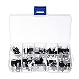 PENGLIN 480点 トランジスタTO-92キット 電解コンデンサ 三極管 汎用 24種類 (9012 9013 9014 9015 8050 8550 2222 3904 3906 A1015 C1815 C945 5401 5551 BC327 BC337 BC517 BC547 BC548 BC549 BC557 BC550 BC558 BC556)