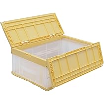 Amazon.co.jp: 松本産業 折りたたみコンテナ 50L (イエロー