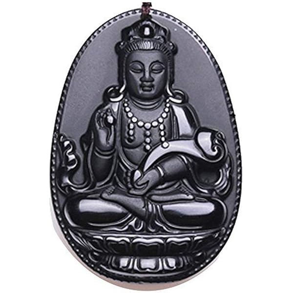 Amazon | 【天然水晶】観音菩薩彫刻 ペンダントトップ 観世音