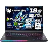 Acer Predator Helios 18 AI Windows 11 Pro Core Ultra 9 290HX Plus RTX 5090 IPS Mini LED WQUXGA 120Hz WUXGA 240Hz Calman認証 64G