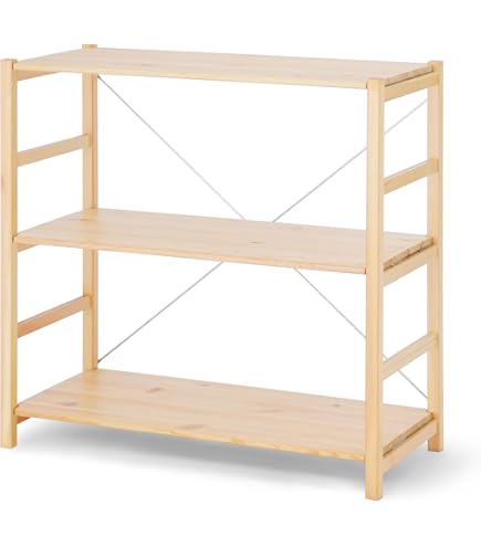 Amazon｜無印良品 パイン材ユニットシェルフ 中 幅86×奥行39.5×高さ