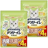 1週間消臭・抗菌デオトイレ 取り替え品 飛び散らない消臭・抗菌サンド 4L×2袋