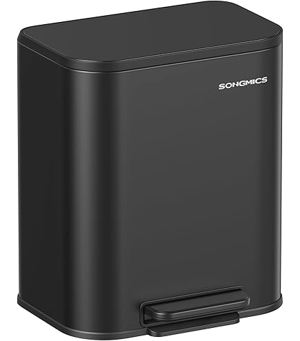 SONGMICS ゴミ箱 蓋付き LTB60BK