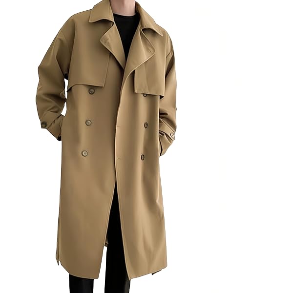 Amazon.co.jp: Winter Men Coat Solid Long Sleeve Jacket Fleece