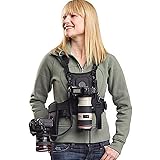 [Sevenoak] デュアルのカメラハーネス、結婚式旅行に登っているキヤノン6D600D5D2 5D3 Nikon D90ソニーA7S A7R A7S2パナソニックオリュンポスDSLRカメラのための側ホルスターで胸ベストシステムを運んでいる SK-