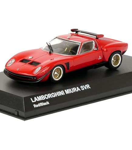 Amazon | 京商オリジナル 1/43 ランボルギーニ ミウラ SVR ブラック 