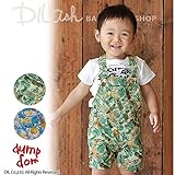 (ダンプドム) dumpdomボタニカルプリントショートオール/夏 ベビー サロペット 100 カーキ