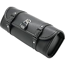 Amazon | レザーロールバッグ バイク,バイク用サドルバッグ