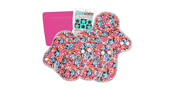 Amazon 妊活 おためし 布ナプキン おりもの 昼用 3枚 セット 便利グッズ付 デイジー Nunona 布ナプキン