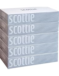 スコッティ ティシュー 400枚(200組) 5箱 ホワイトパッケージ