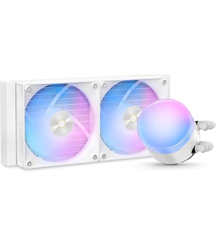 Amazon | Silver Stone SilverStone RGB水冷クーラー 虹色12cmファンX3