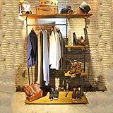 HAIZHEN コートラック多機能ディスプレイファッションラックシェルフL130 * W40 * H170