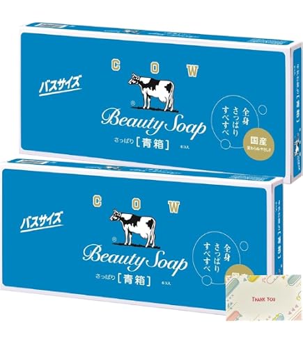 Amazon | 【2箱＋おまけ】牛乳石鹸 カウブランド 青箱 85g×6個 × 2箱