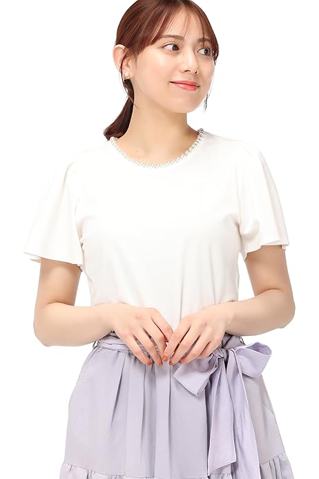 Amazon | [スタイリング/] クロップドオーガンザブラウス 16WFB242034 