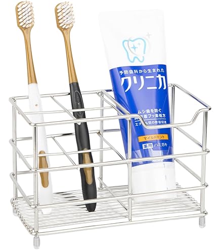 Amazon｜RSVLEI ステンレス 歯ブラシスタンド 置き型 ハブラシ