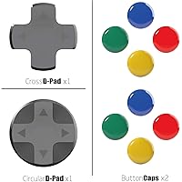 Nintendo SWITCH / SWITCH Organic Model Universal Joycon, Cross Button Cover Set, Disc & Cross Type, Button Protection, Preven