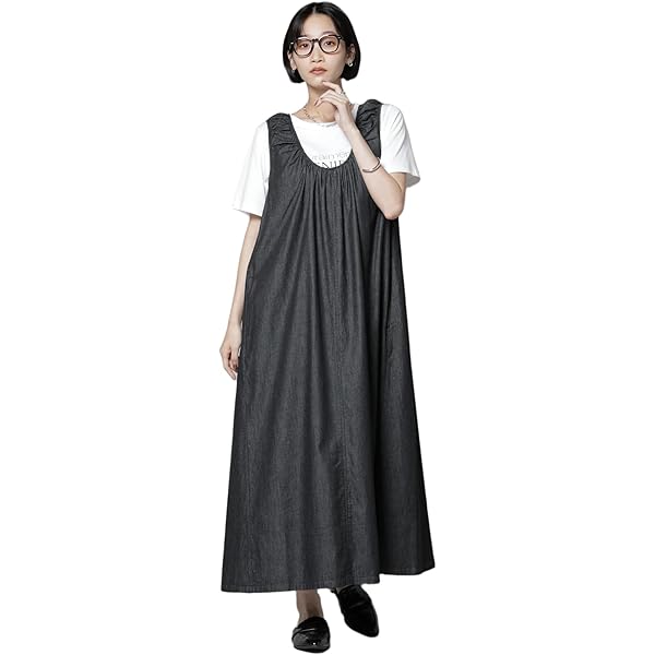 Amazon.co.jp: [ナノ・ユニバース] スキッパー ロング ワンピース