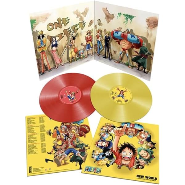 ワンピース 劇場版 ベストセレクション 限定カラー 輸入盤 2LP One Piece Movies Best Selection - Limited Edition Red + Blue Vinyl