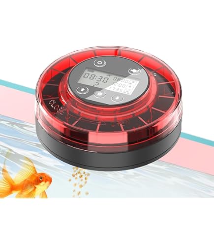 Amazon | 自動給餌器 魚 水槽用餌やり器 自動餌やり機