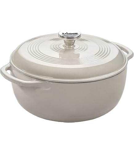 Amazon.co.jp: Lodge 3クォート エナメル鋳鉄ダッチオーブン 蓋付き