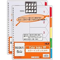 Amazon | 【2冊セット】テージー カラーインデックスPP B5サイズ