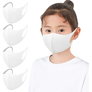 【Amazon限定ブランド】マスク ひんやり 4枚組 男女兼用 フィット感 耳が痛くなりにくい 呼吸しやすい 伸縮性抜群…