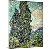 ゴッホ「Cypresses , 1889プレミアムthick-wrapキャンバス壁アートプリント 11" x 14" BAL75776_24_11x14_none