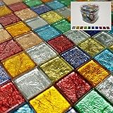 【工場直販】ガラスモザイクタイル　バラ◆◆◆全8色MIX/単色 大容量800ｇ/1500ｇ　収納ケース付◆◆◆アートモザイク　DIY デコレーション　ハンドメイド クラフト オリジナル 手作り 15㎜