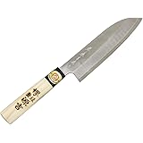 堺源吉 日本製 三徳 包丁 180mm 白鋼三枚打 木柄 堺の包丁 080867