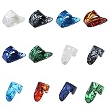 GOODCHI ギターピック 指 ピックプロテクター サムピック 人差し指ピック 初心者 フィンガーピック ギターフィンガーピック ギター用サムピック 12個