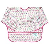 Bumkins Waterproof Sleeved Bib, White Bloom by Bumkins [並行輸入品]