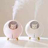 加湿器 卓上 アロマ加湿器 SAPAS 超音波式 加湿器 オフィス 寝室 可愛い 小型 加湿器 七色LEDライト 空焚き防止 静音 乾燥対策 花粉症対策 省エネ 220ml (ホワイト)