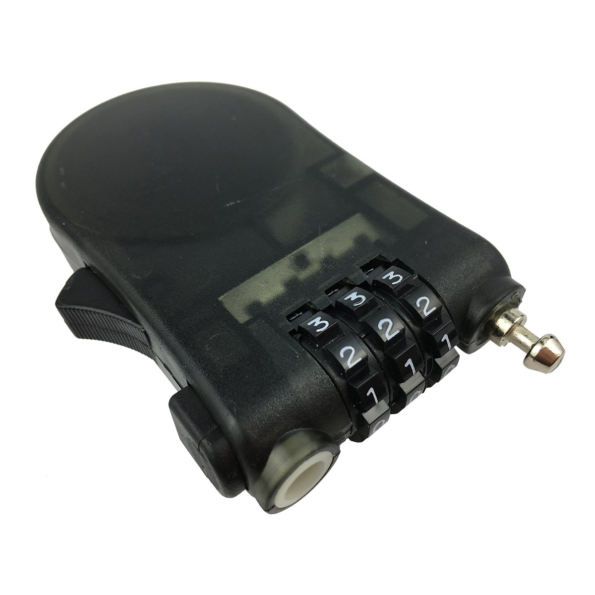 【40%OFF】【759円】 CJSJ 盗難防止 巻き取り式  ダイヤルナンバー式 セキュリティワイヤーケーブル 110cm