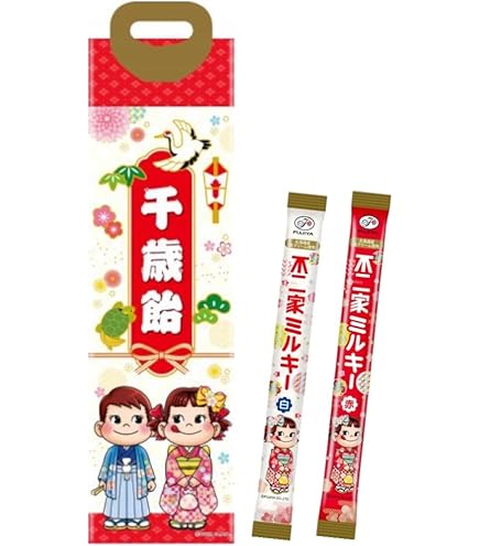 Amazon.co.jp: Fujiya Shichi-Gosan Milky Chitose Candy, Set of 40