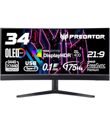 Amazon.co.jp: Acer ゲーミングモニター ディスプレイ 34型