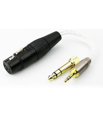 Amazon.co.jp: NewFantasia HiFiケーブル 4ピン XLR バランスオス