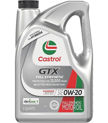 Amazon | Castrol GTX 完全合成 5W-30 モーターオイル 5クォート | 車